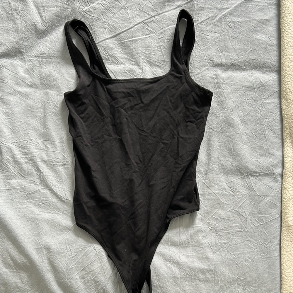 Black Sleeveless Bodysuit